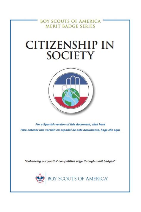 This merit badge pamphlet has all the information and requirements that Scouts need to earn the Citizenship in the Community merit badge. . Citizenship in society merit badge pamphlet
